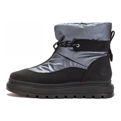 Durable Shock Absorbing Casual Warm Mid-Calf Outdoor Boots Women Boots Black Gray A5NM3