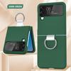 Shockproof Ring Folding Cell Phone case for samsung Z Flip 4 3 Protective Cover