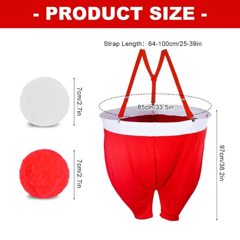 Pack of 1 Easy Arrange Fabric Celebratory Fabric Ball Toss Yard Game Flexible Celebratory Gathering Accessories