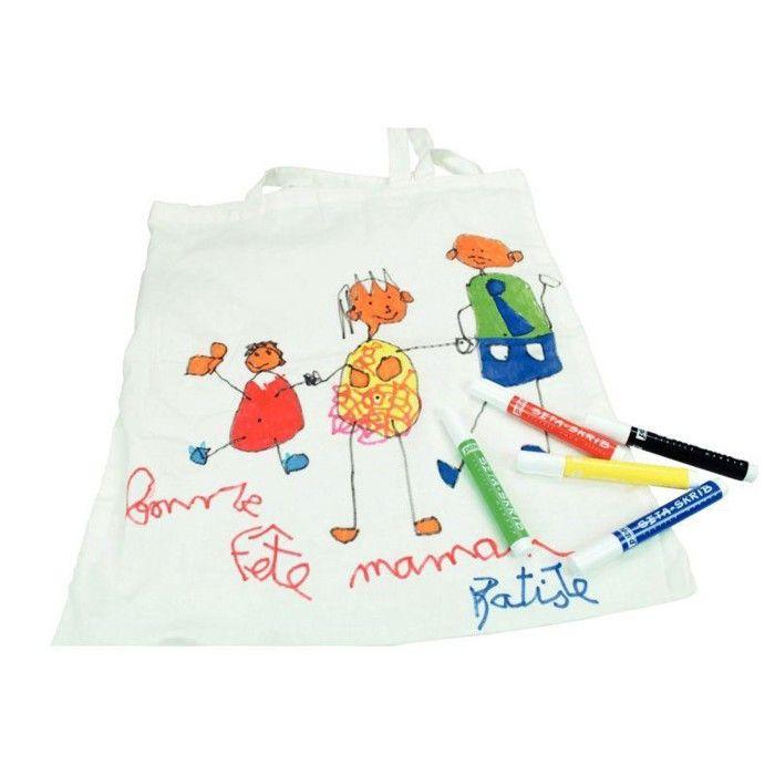 Feutres pour tissus - PEBEO - Setaskrib - Pochette de 12 - Pointe large - Couleurs assorties