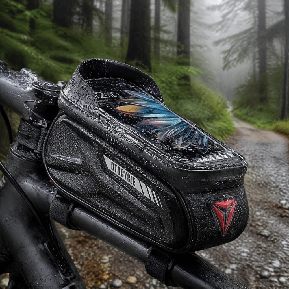 TPU,EVA Bike Front Tube Frame Bag Bike Phone Front Frame Bag Phone Viewing During Cycling