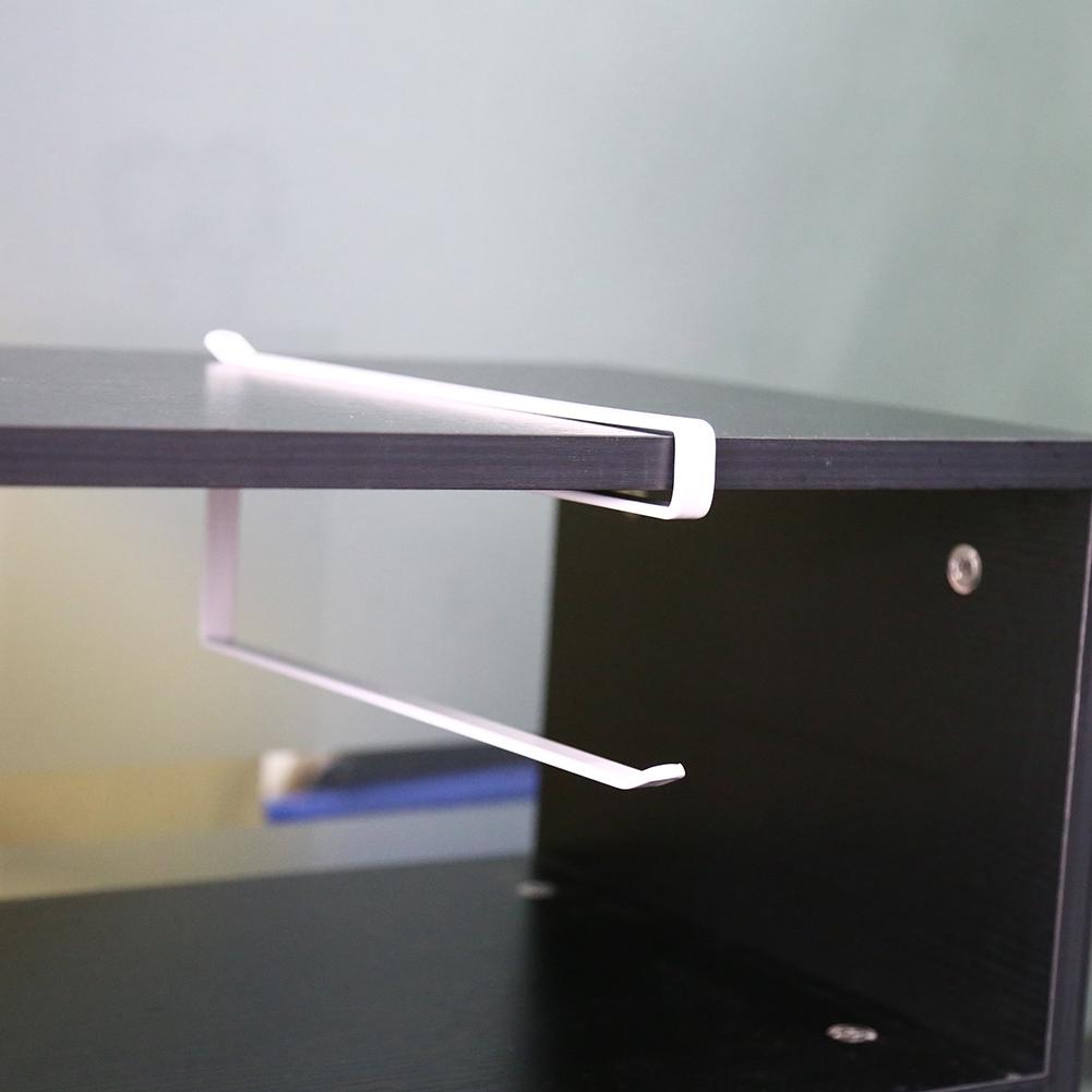 Under Cabinet Paper Roll Towel Hanging Holder Rack Stainless Metal Kitchen Storage Organizer