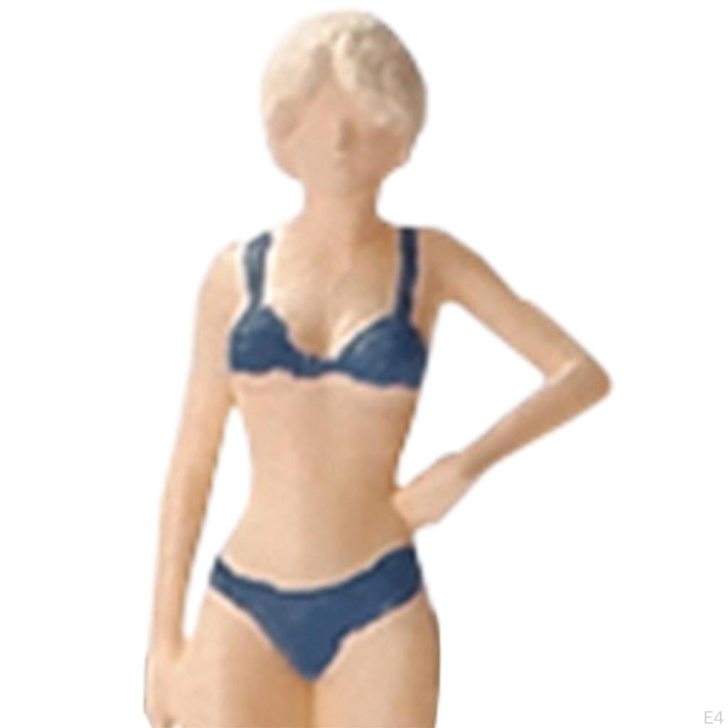 1/64 Scale Model People Figures Ornament Mini Resin Female