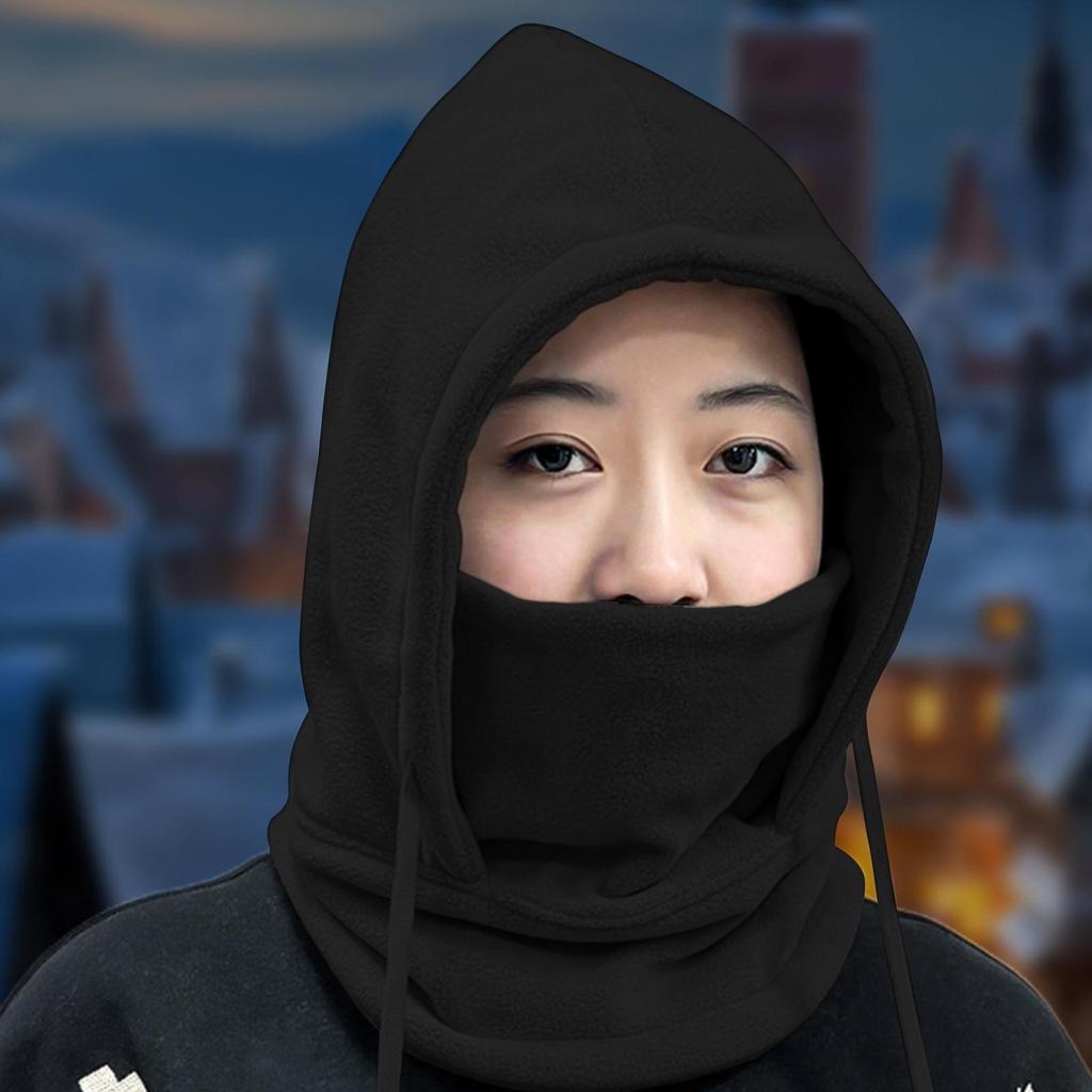 Warm Head Covering Neck Warmer Hood Winter Face Masque For Outdoor Camping Hiking Ice Fishing Motorcycle Riding Daily Commuting