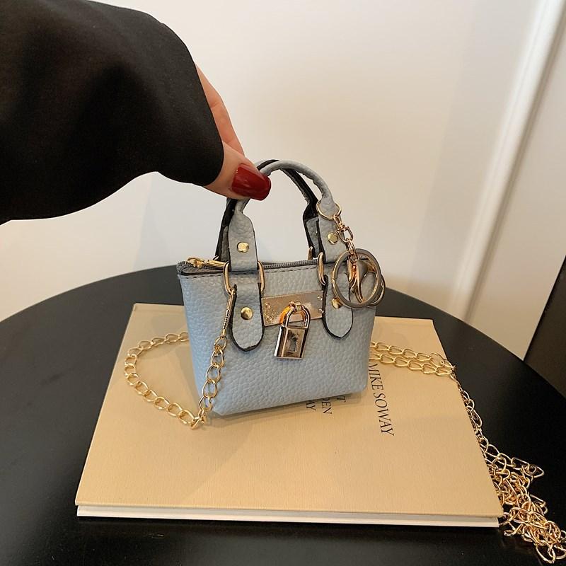 

Трендовое чувство дизайна изысканная мини-квадратная сумка высококлассный темперамент цепочка плечевая сумка-мессенджер женщины