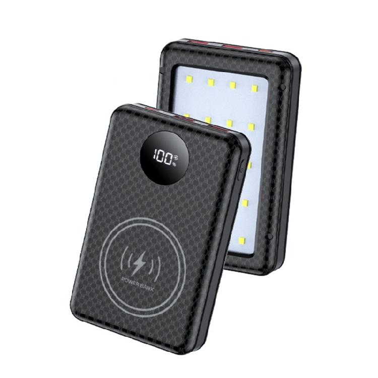 Standard 18650 Mobile Power DIY Housing Case 22.5W/10W Fast Charging Built In LED Lamp For Emergency Lighting