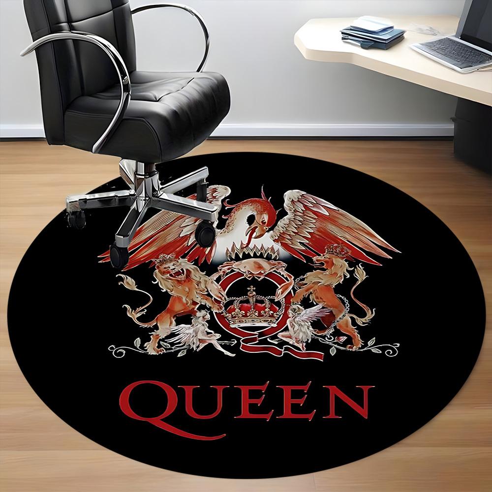 1pc Queen Music Office Round Area Rug, Under Office Chairs Bedroom Living Room Home Decor A1022279