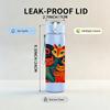 1PC Multicolor Stacked Cat Group 750ml Color Plastic Sports Water Bottle Leakproof Flip Straw Lid For Sports Office Home Use
