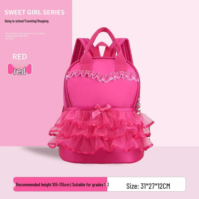 Girls' Princess Dress Style Backpack for Ages 3-6 Kindergarten - Fresh & Cute Design
