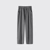 Men's Elastic Waist Casual Pants Loose Straight Fit Lightweight Breathable Solid Color Trousers with Pockets