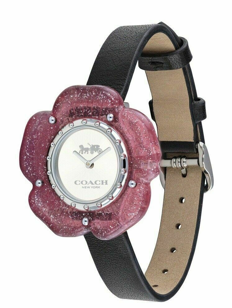 

Coach Perry Black Leather Strap Women s Watch 14503049