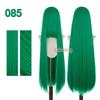 Bubuwig Synthetic Hair 100cm Long Straight Pure Color Cosplay Wigs Over 100 Colors Black White Red Blue Brown Wig Heat Resistant