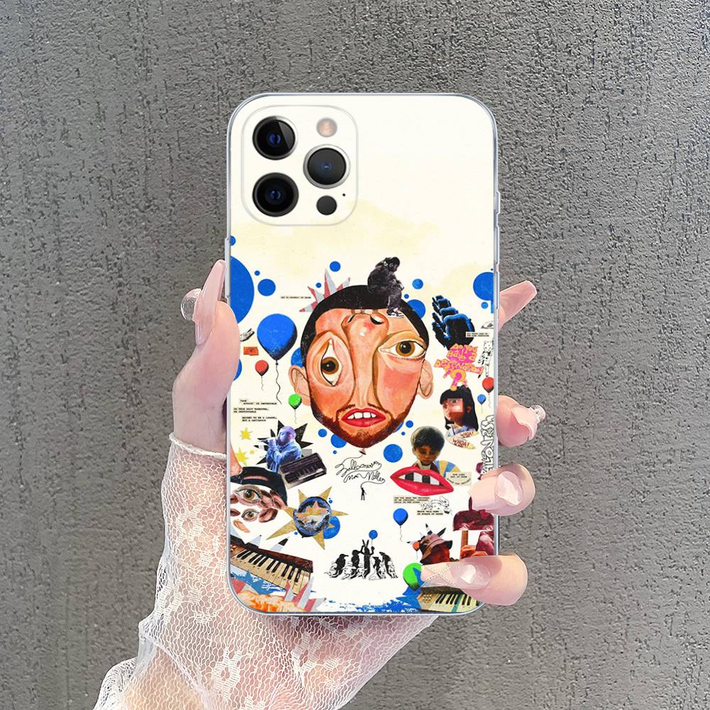 Cool M-mac Miller TPU Silicone Case For IPhone 11 12 13 14 15 16 17 Pro Max Shockproof Clear Back Cover
