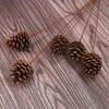 1-18CM Pine Cone Christmas Decorations: Creative Figurines & Photography Props