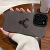 Luxury Black Deer Pattern Mobile Phone Case for iPhone 17 16 15 14 13 12 11 Pro/ Max /Plus Anti-fall and Shockproof Back Cover