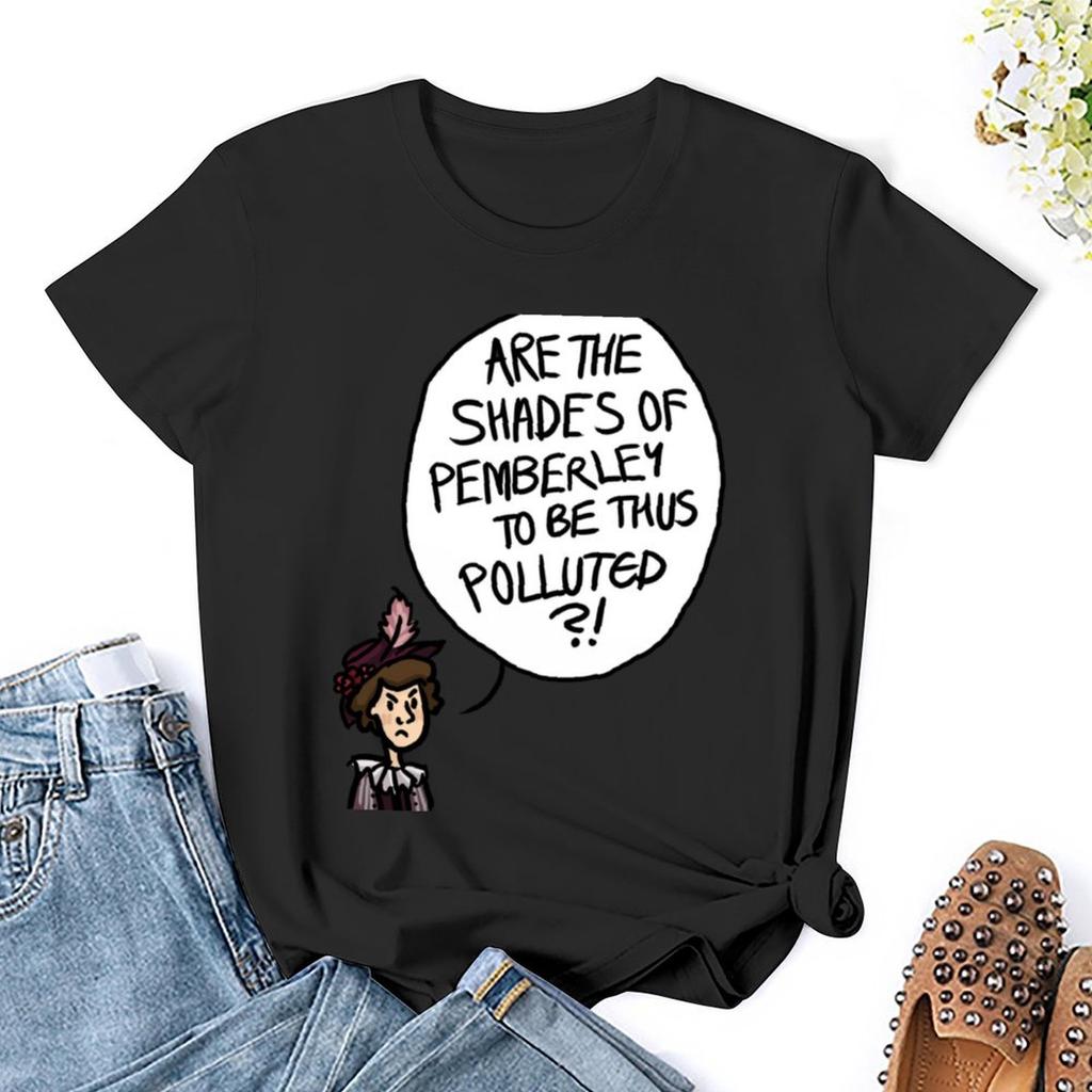 Shades Of Pemberley T-Shirt T-Shirts Lustiges Sommeroberteil Damenkleidung T-Shirt Kleid Frauen