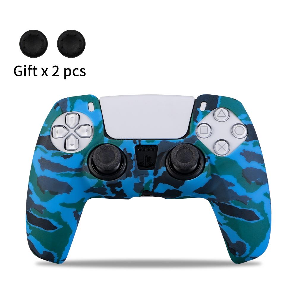 Für PS5 Controller Schutzhülle Silikon Für Playstation 5 Anti-Rutsch Abdeckung Skin für PS5 Slim Hülle Daumengriffe Zubehör