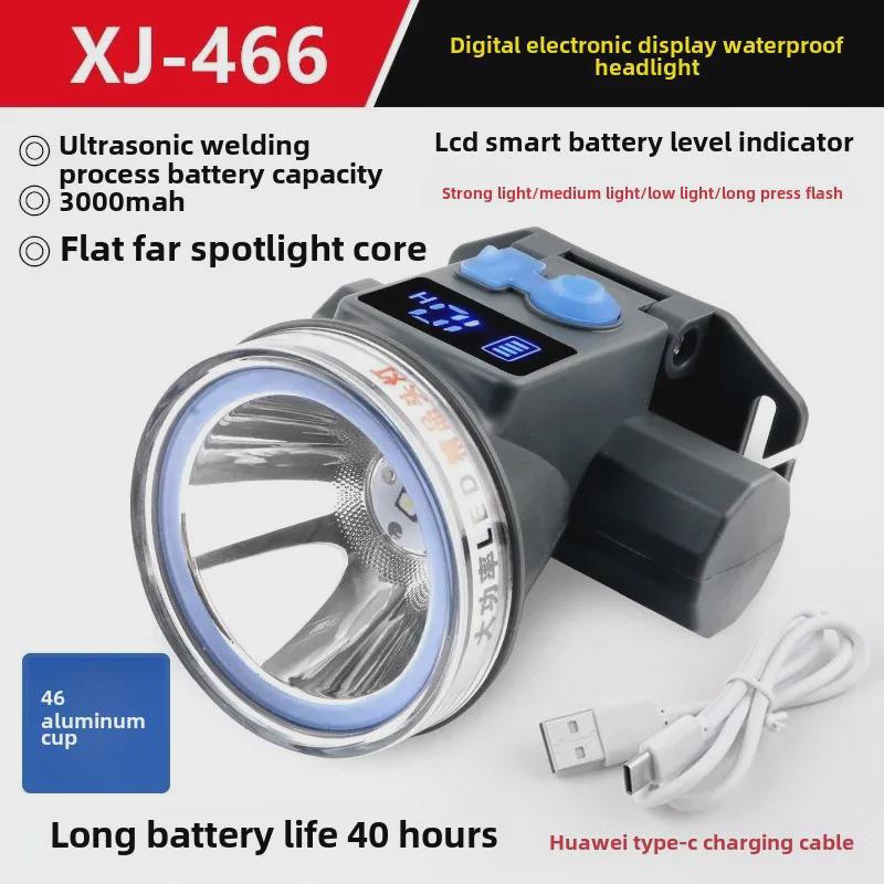 Oppladbar Vanntett LED Hodelykt for Nattfiske - Supersterk, Langvarig og Langtrekkende