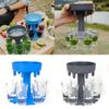 Unique 6 Shot Glass Dispenser And Carrier With Biodegradable Holder For Events