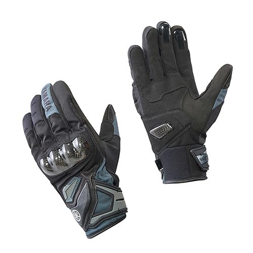 

Yamaha Motor (Yamaha) Autumn/Winter Riding Gloves YL4004 Carpon Winter Gloves, Black/Gunmetal, Size M, Q5F-RST-Y12-01M