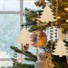 DIY Paintable Wooden Christmas Tree Ornaments Blank Art Craft Wood Slices for Hanging Festive Decor Xmas Trees