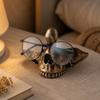 Skull-Shaped Glasses Holder with Wing Support Stable Rack Gothic for Dresser