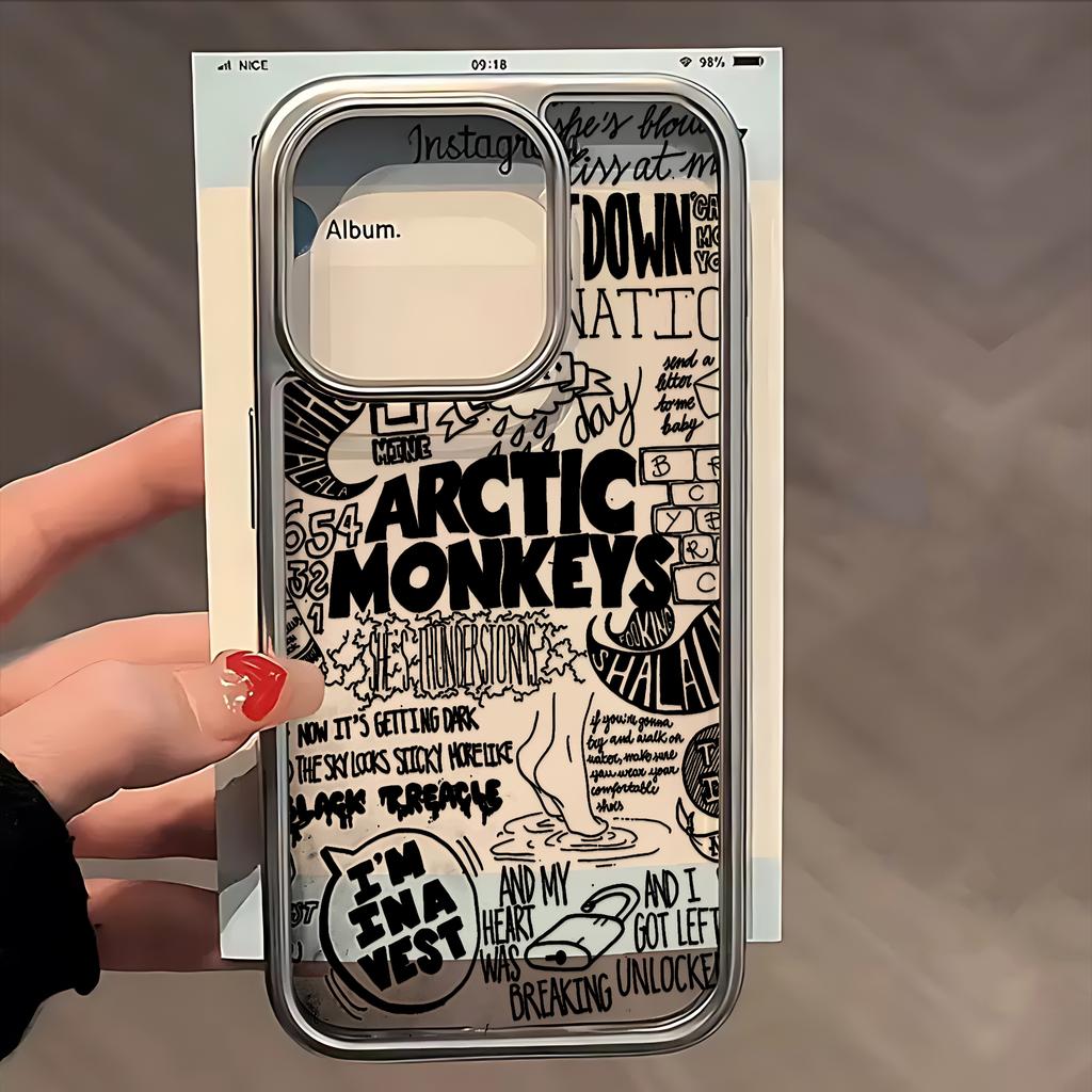Fashion Arctics Monkeys Phone Case for IPhone 17 16e 16 15 14 13 12 11 Air Pro Max X XR 8 7 Plus Luxury Clear Soft Back Cover