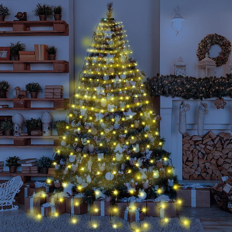 280LED Christmas Tree Lights String Holiday Outdoor Garden Fairy Waterfall Garland Lighs for Wedding New Year Easter Home Party
