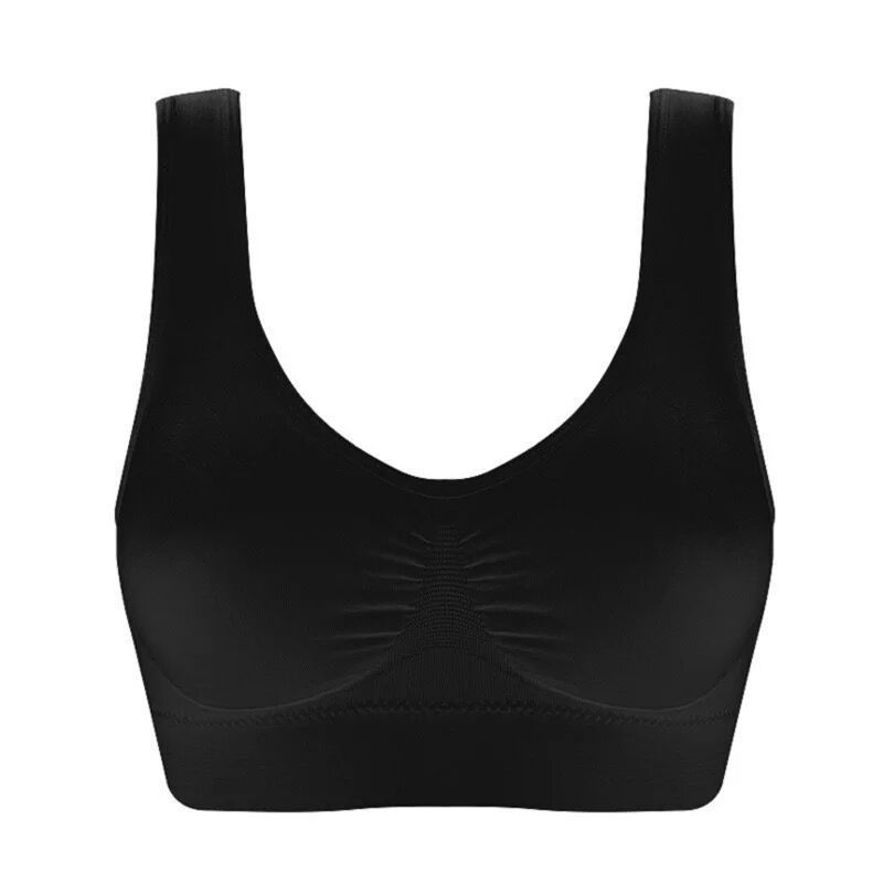 Women Sports Bra Without Pad Sleep Brassiere Underwear Sleep Yoga Sports Bra Vest Plus Size Top No Sponge Insert Pad Bralette