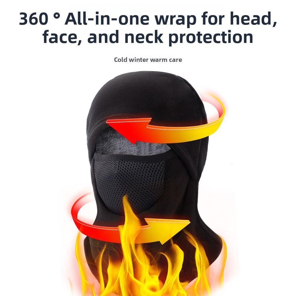 Breathable Balaclava Cycling Cap Neck Protection Ski Windproof Cap Warm Hat Mask Outdoor Sports