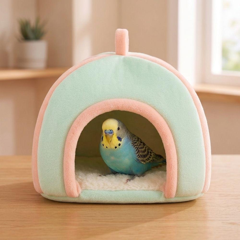 Sherpa Inner Liner Parrot Fleece Warm Nest Thick Velvet Small Bird Winter House Pet Bird Supplies