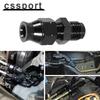 Black AN6 Fuel Hardline Tube Fitting Connector Adapter Male Flare To 3/8" or 5/16" Aluminum Alloy Fuel System Fuel System Fittings7