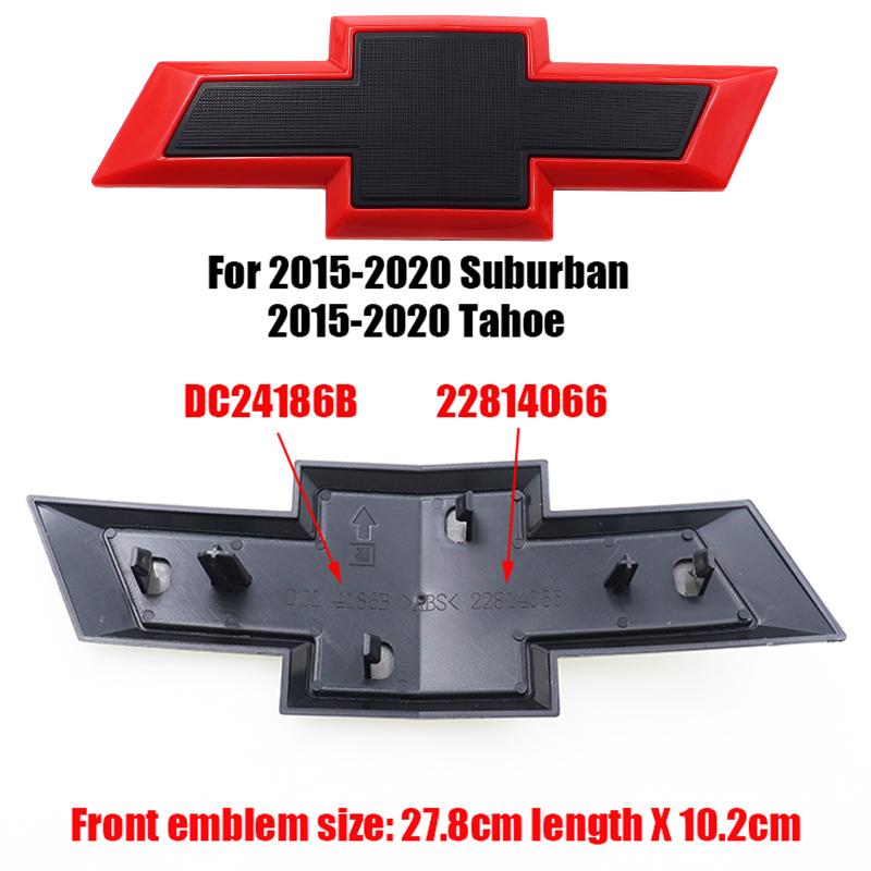 AABHJ1 1pz 3D ABS Logo Anteriore Auto Emblema Griglia Anteriore Auto Adesivo Cofano Anteriore Accessori Styling Per Chevrolet SILVERADO