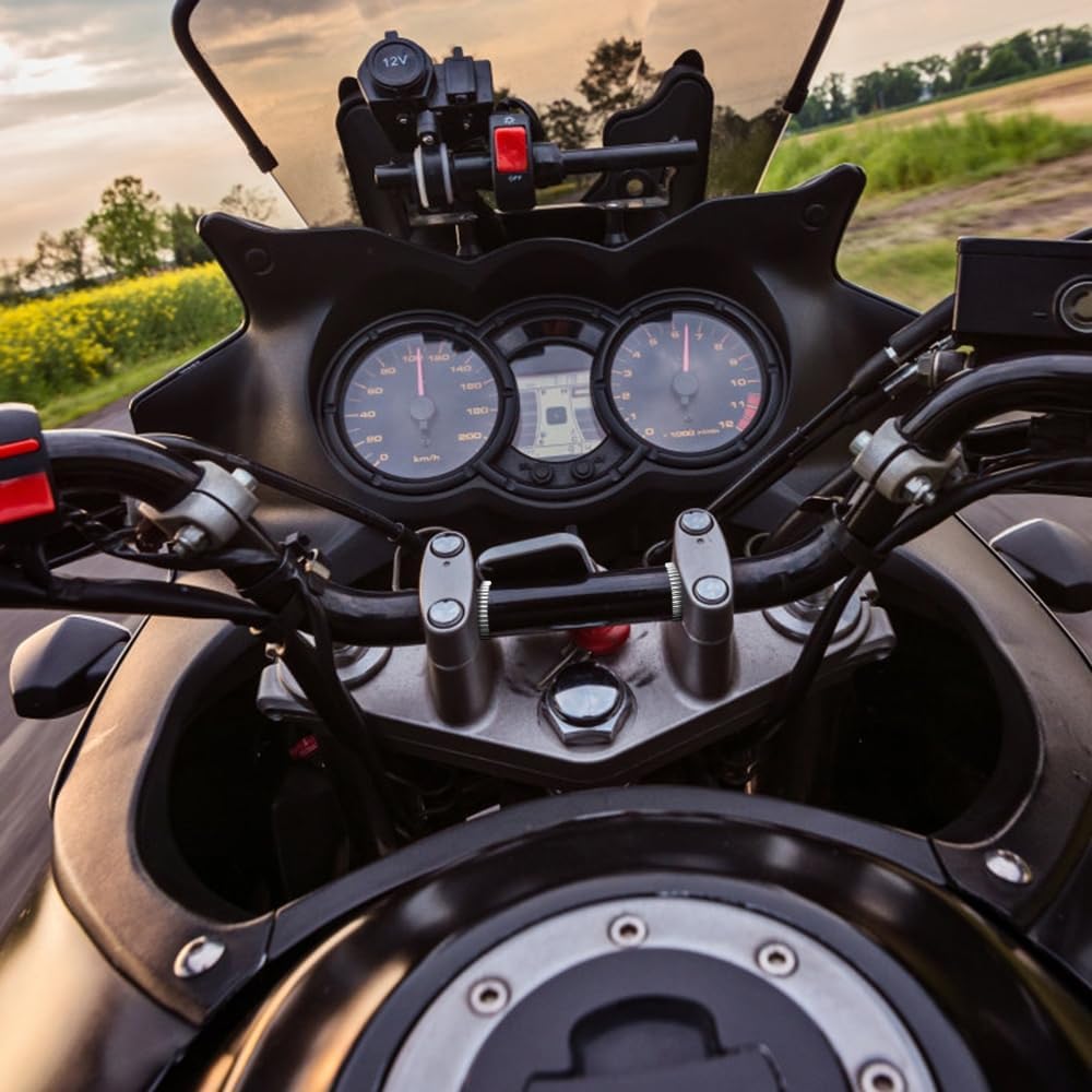 8 PCS Handlebar Shim,7/8" to 1" Aluminum Alloy Motorcycle Bar Spacer for 22 mm Diameter Motorcycle Handlebars