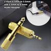 2-Pack 6.5mm To 3.5mm and 3.5mm To 6.5mm Audio Adapter Set 1/4-inch To 1/8-inch and 1/8-inch To 1/4-inch Suitable for Headphone