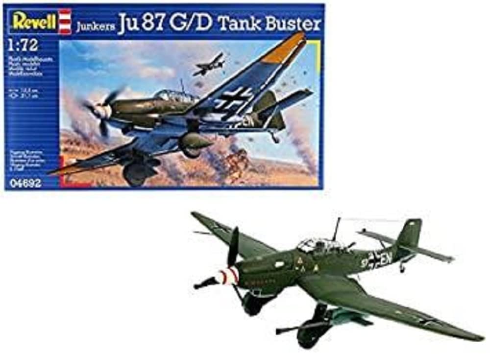 

Немецкий истребитель танков Junkers Revell 04692 Пластиковая модель 1/72 Ju87G-2