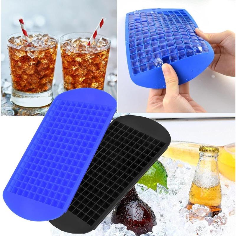 Silicone ice cube mould,square ice cube trays for 160 mini ice cubes, ice cube moulds for jelly, milk, juice, cocktails, whisky