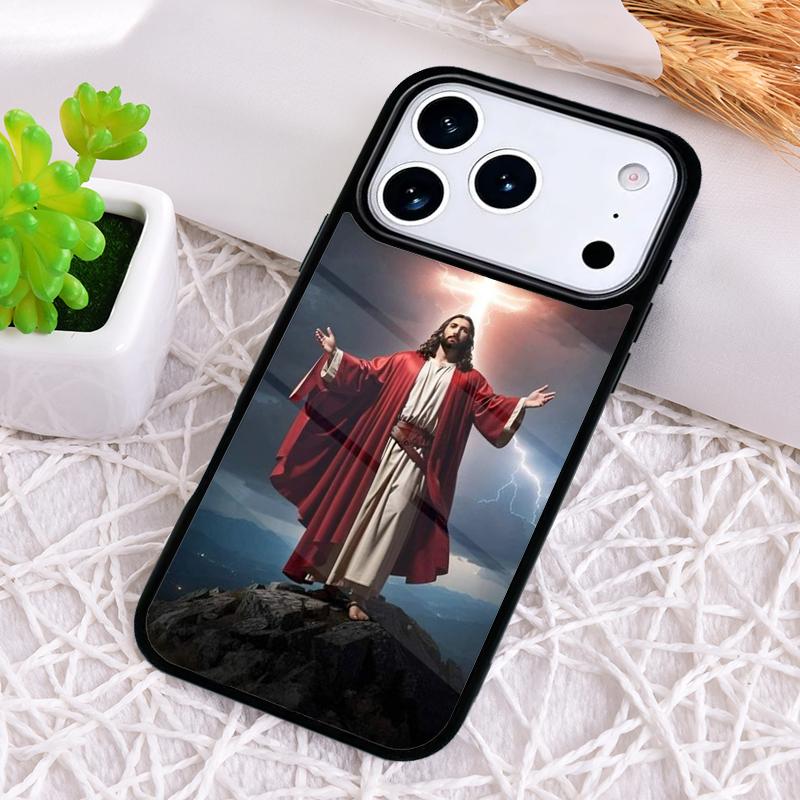 

Christian Jesus Phone Case for iPhone 17 Air 16 15 11 12 14 13 Pro Max Shockproof Cover iPhone 13 Pro