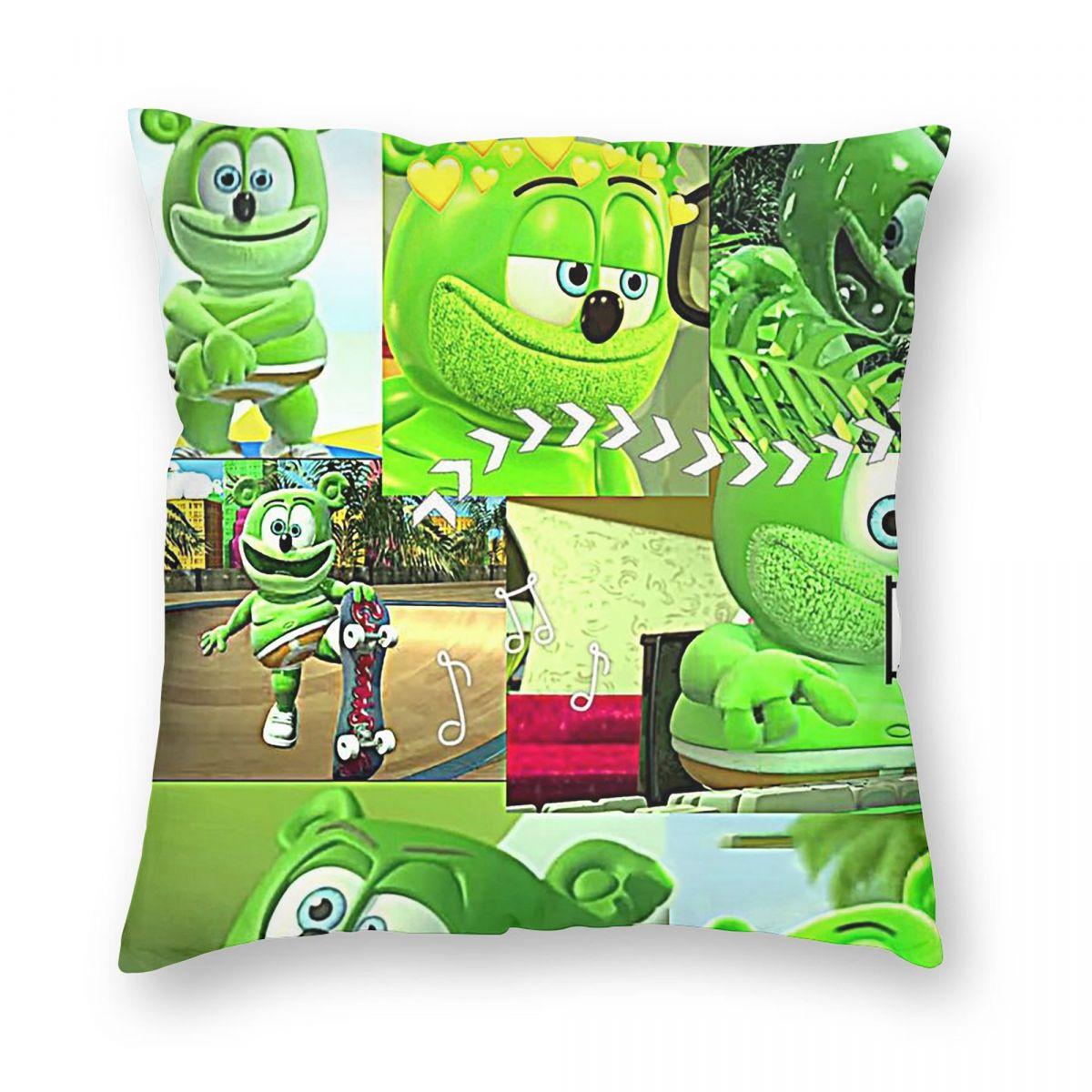 Exquisite Ornaments Unisex Gummibar (The Gummy Bear) Square Pillowcase Pillow Cover Cushion Throw Pillow For Home Bedroom Car