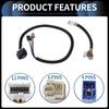 INFINAUTO Vehicle Trailer Wiring Harness with Relay Harness for Nissan Frontier Black 1 Set 2005-2022, Plastic,