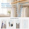 2Pcs 12 Hooks Metal V Shaped Hanger Wall Mounted Laundry Hanger Hat Storage Rack  Household