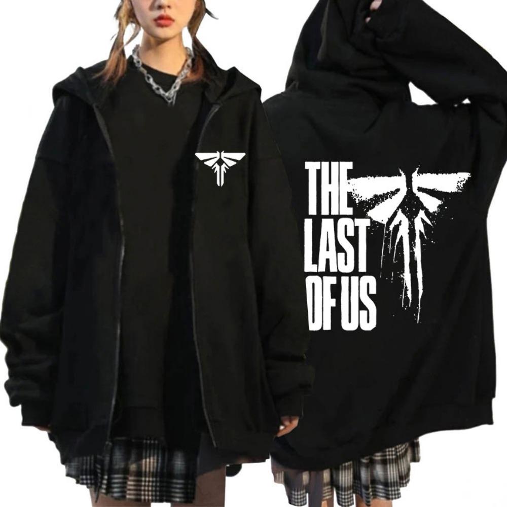 The Last of Us Mark Print Zipper Hoodie Men Women Retro High Quality Harajuku Zip Up Sweatshirt Fashion Oversized Jacket Hoodies