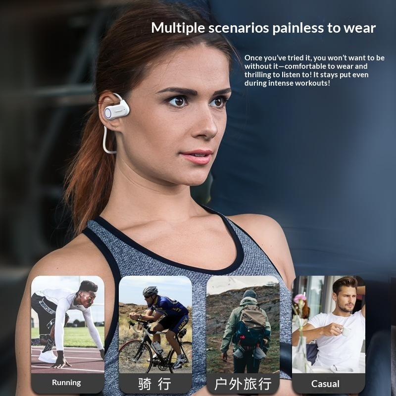 Ultra Light Open Ear Bluetooth Sports Headphones With 8H Playtime And Noise Cancelling Perfect For Running Hiking Gym Daily Use
