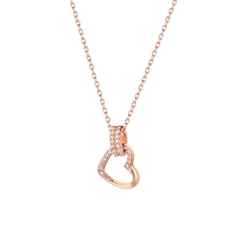 Collier Amour, Luxe Léger, Chaîne Clavicule Haut de Gamme, Collier Polyvalent et Exquis, avec un Sens du Design de Niche