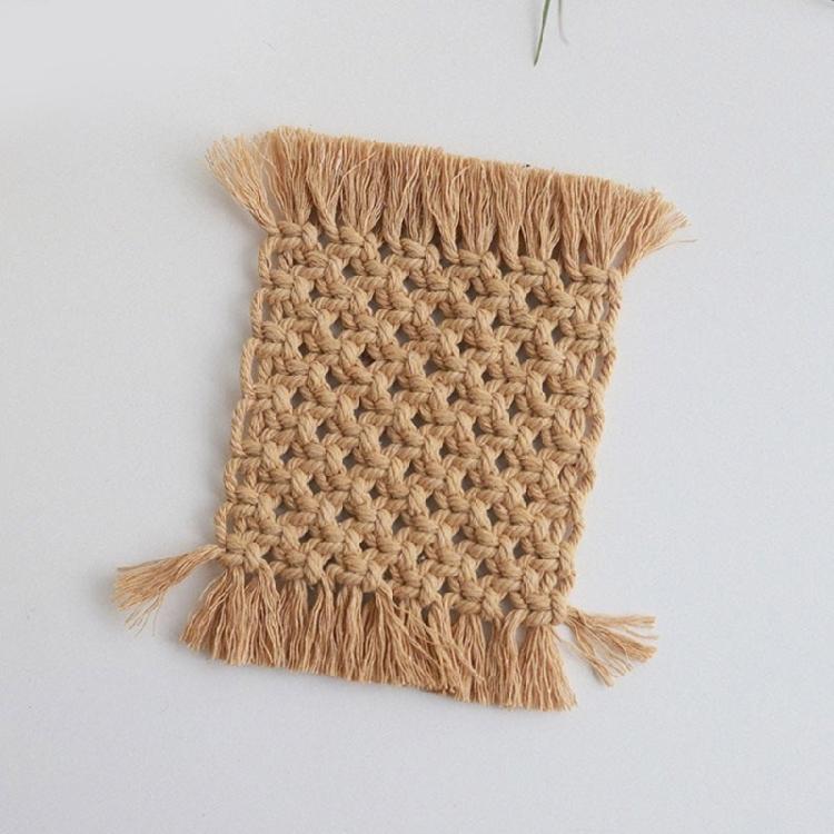 2pcs Crochet Cotton Table Pads Heat Resistant Placemats Colorful Coaster Decorative and Protective Mats for Hot Dishes