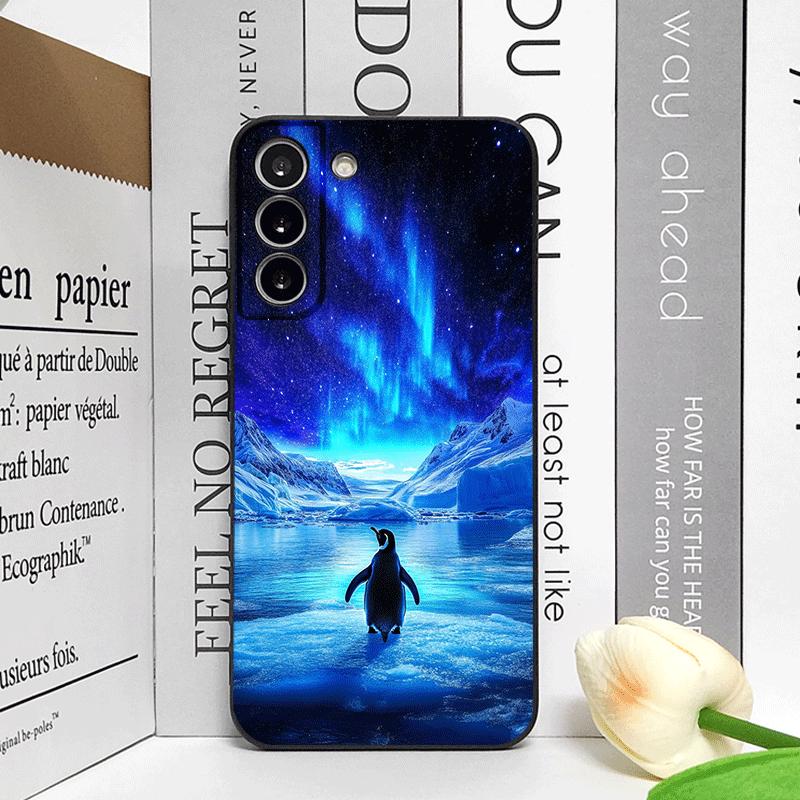 

Creative Art Starry Sky Penguin Oil Painting Phone Case for Huawei Nova 13 12 11Pro 10 SE Mate 40 Pro Plus P60 P40 Frosted Cover Huawei Mate 40 Pro+