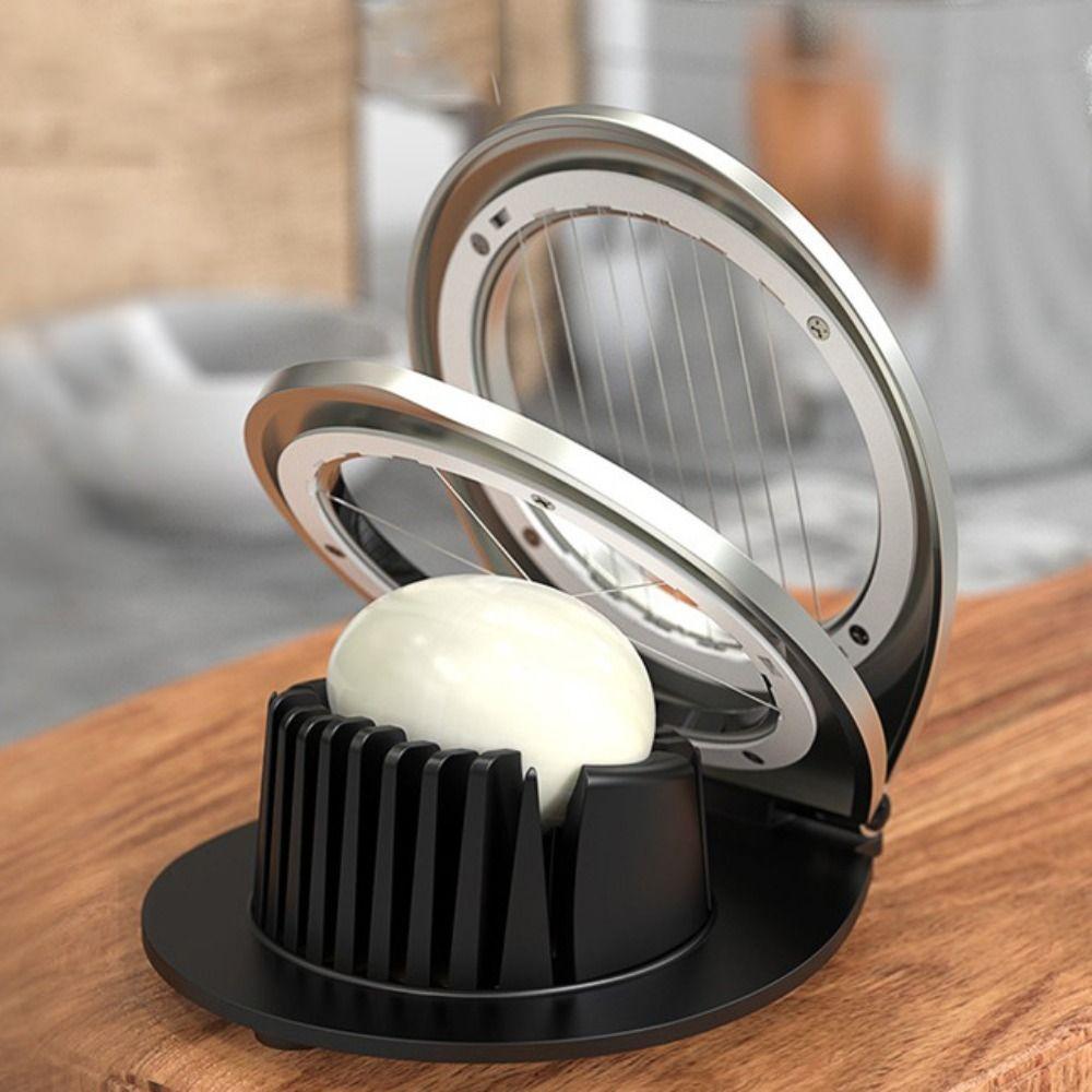 Ergonomic Handle Egg Cutter Rust-proof Eggs Divider Kitchen Gadget Strawberry Cutter  Restaurant
