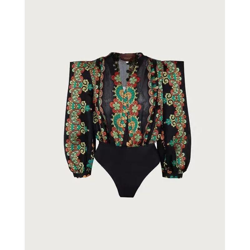 

Western Style New Fashion Print Jumpsuit Skirt sets Printed Top and Skirt Set Print Tops XL