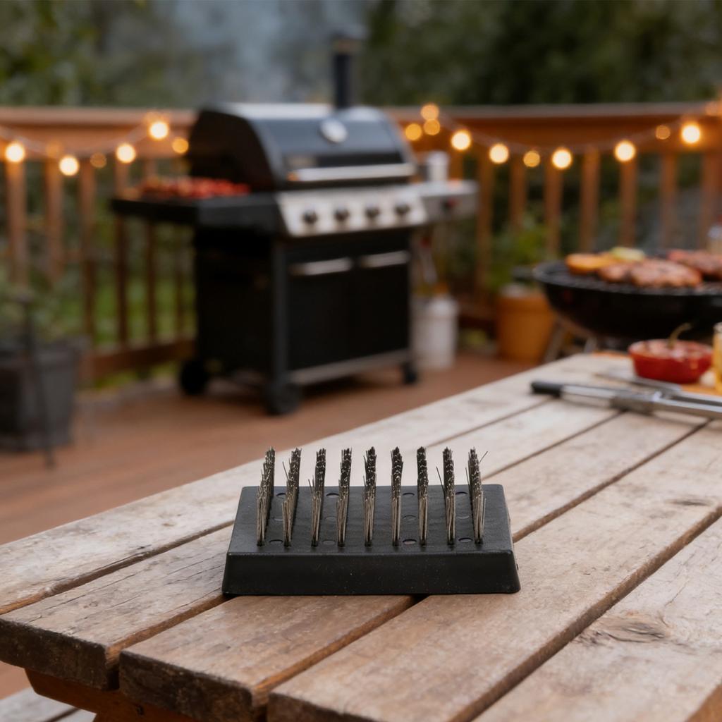 Stainless Steel Wire Brush BBQ Grill Cleaning Brush