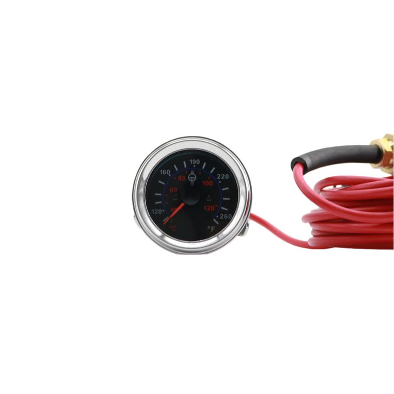 12/24V 40- 120°C Mechanical Water Temperature Gauge With 5m Cable For Car RV Water Temp Gauge With Sensor Car Meter Accessories